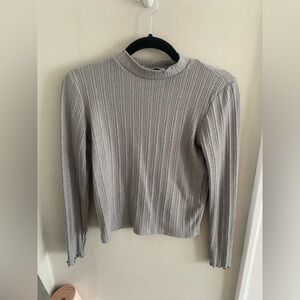 Long Sleeve Grey Hollister Shirt